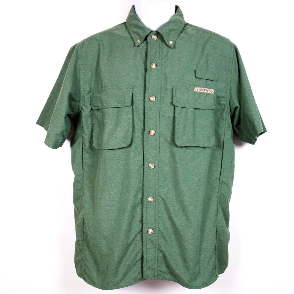 ExOfficio Nylon Blend Vented Fishing Shirt Men's S